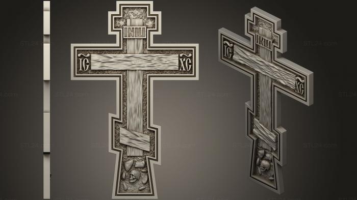 Кресты и распятия (Крест 18, KRS_0227) 3D модель для ЧПУ станка